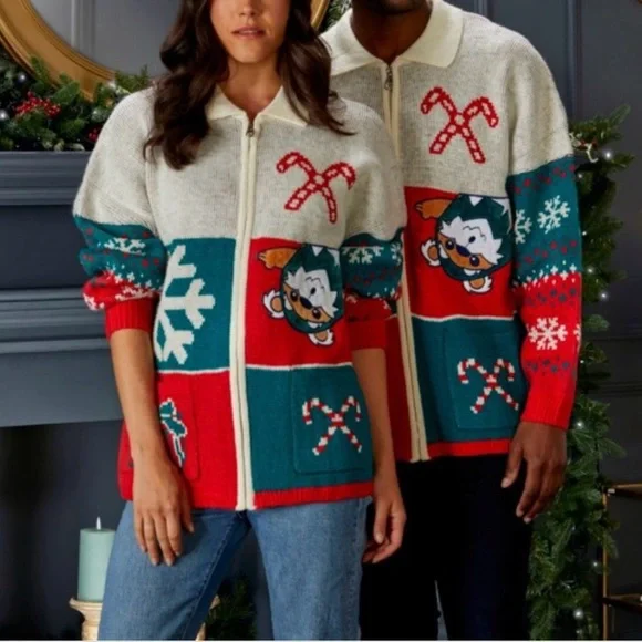 EUC, Disney Parks, Star Wars Holiday Spirit Jersey Cardigan, XXL - Picture 1 of 5